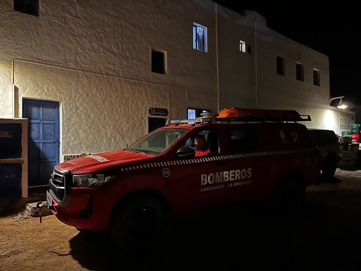 Bomberos en La Graciosa