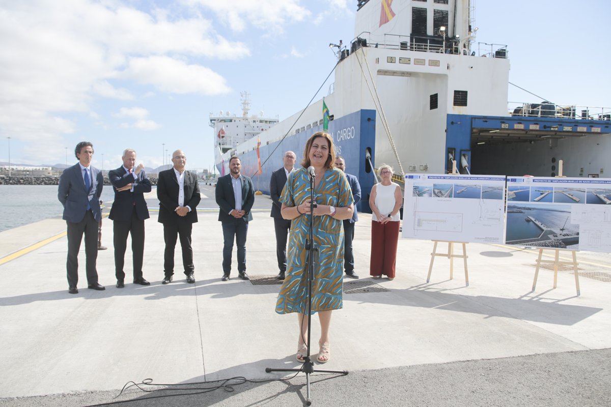 Inauguración de la ampliación del Muelle de Naos. Foto: Juan Mateos