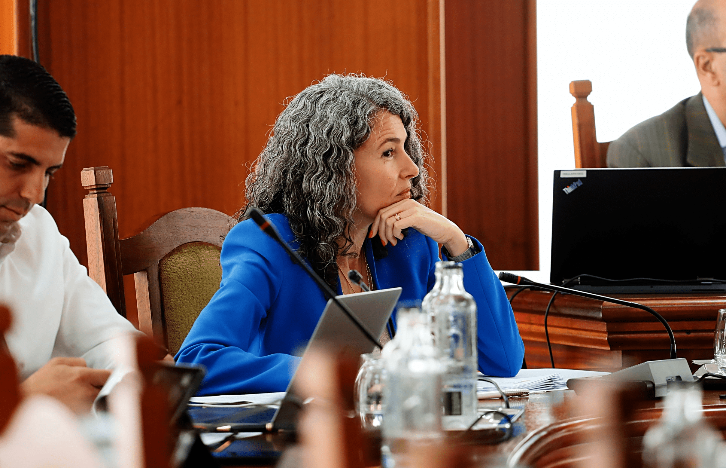 La portavoz del Grupo Socialista en el Cabildo de Lanzarote, Ariagona González.