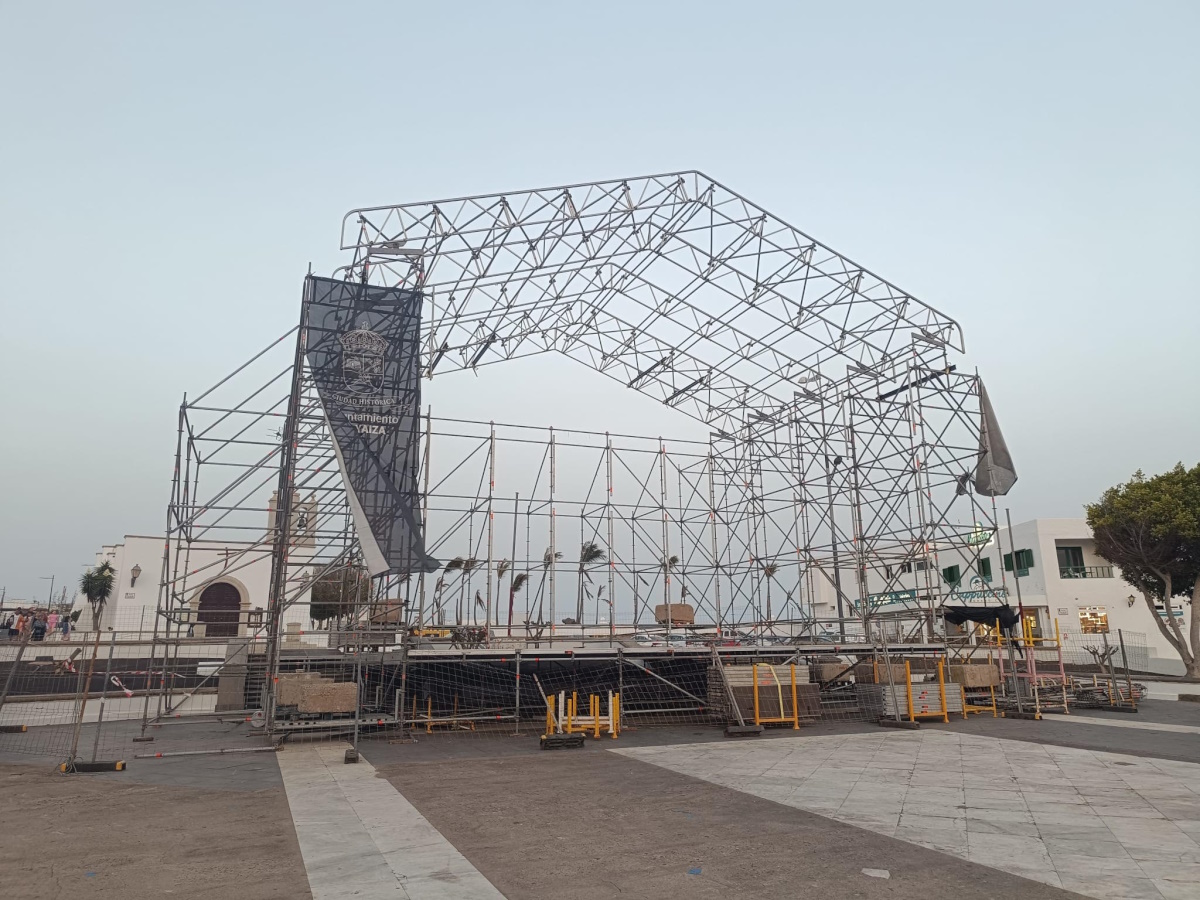 Escenario en Playa Blanca