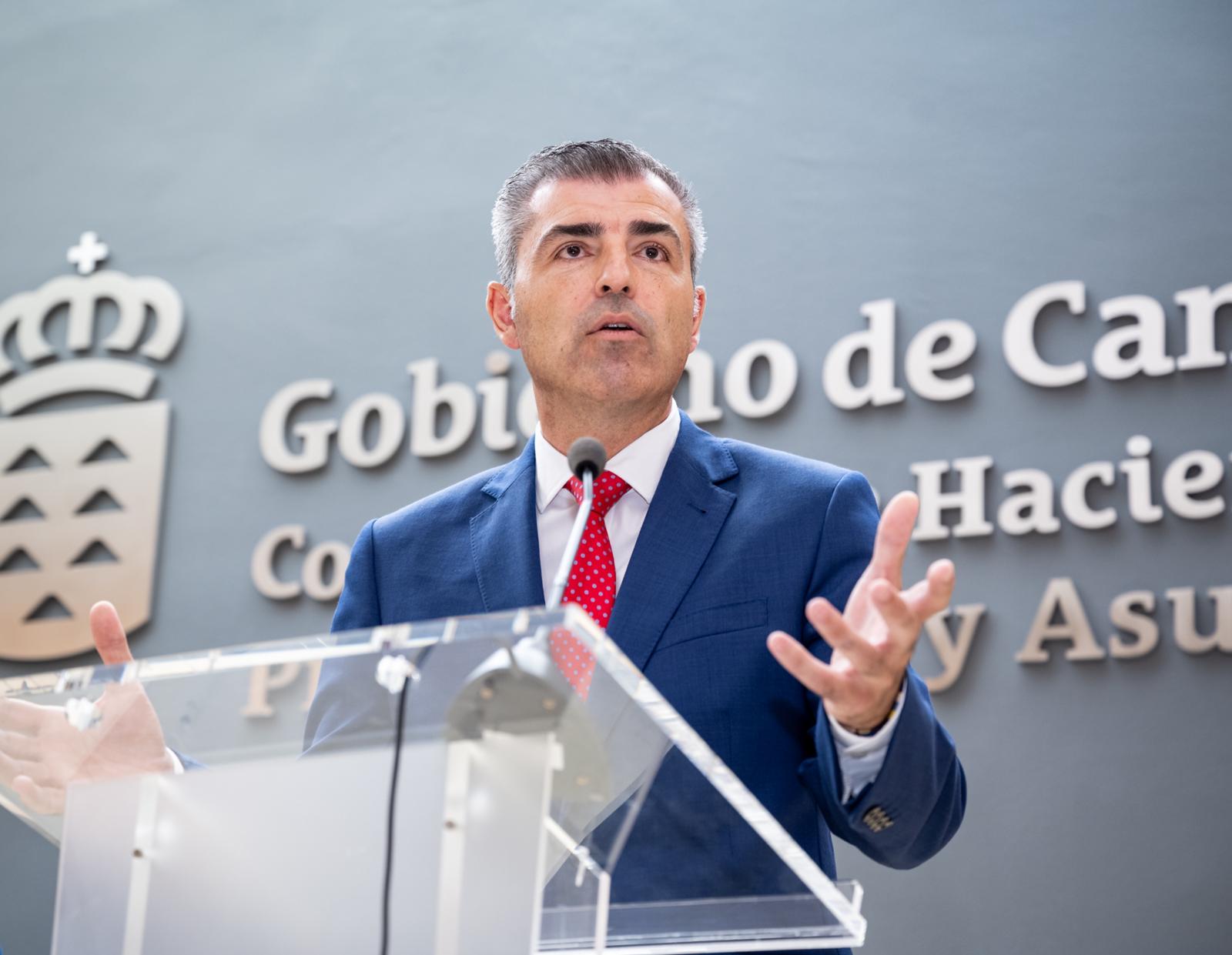 El vicepresidente de Canarias, Manuel Domínguez. Foto: Gobcan.