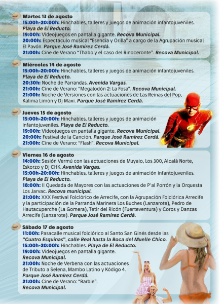 Programa de las fiestas de San Ginés