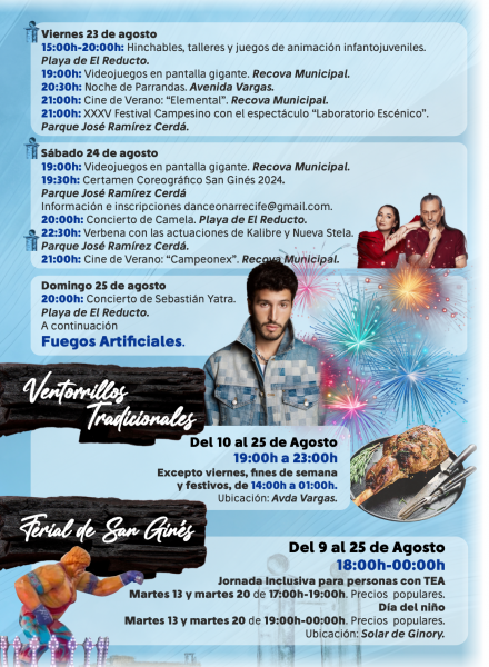 Programa de las fiestas de San Ginés