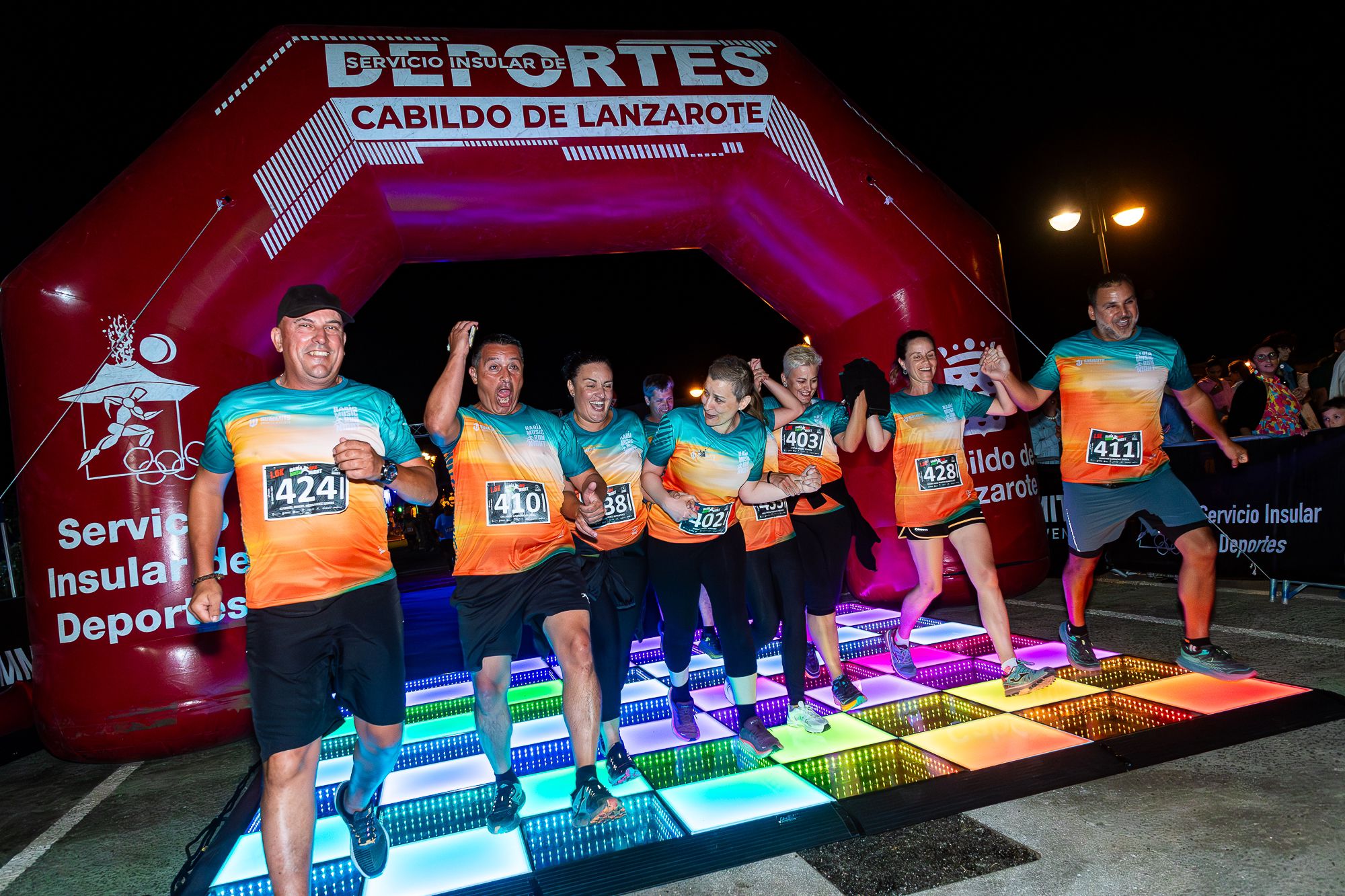 Salida de la  'Haría Music Run Night'. 