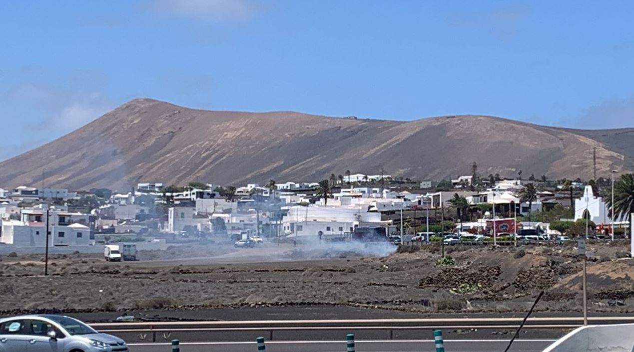 Conato de incendio junto a la gasolinera de Mácher