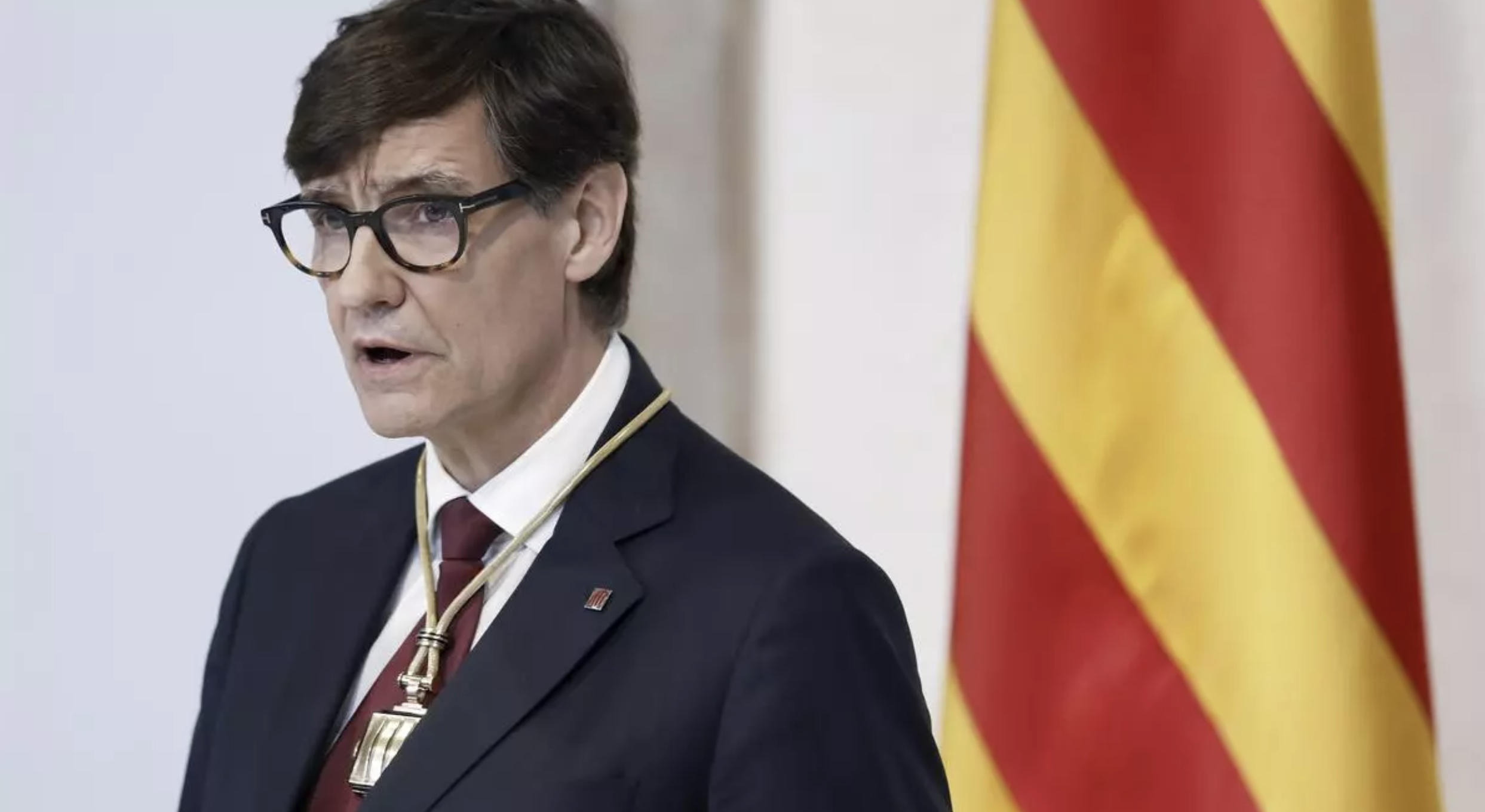 El presidente de Cataluña, Salvador Illa. Foto: Andreu Dalmau (La Provincia)