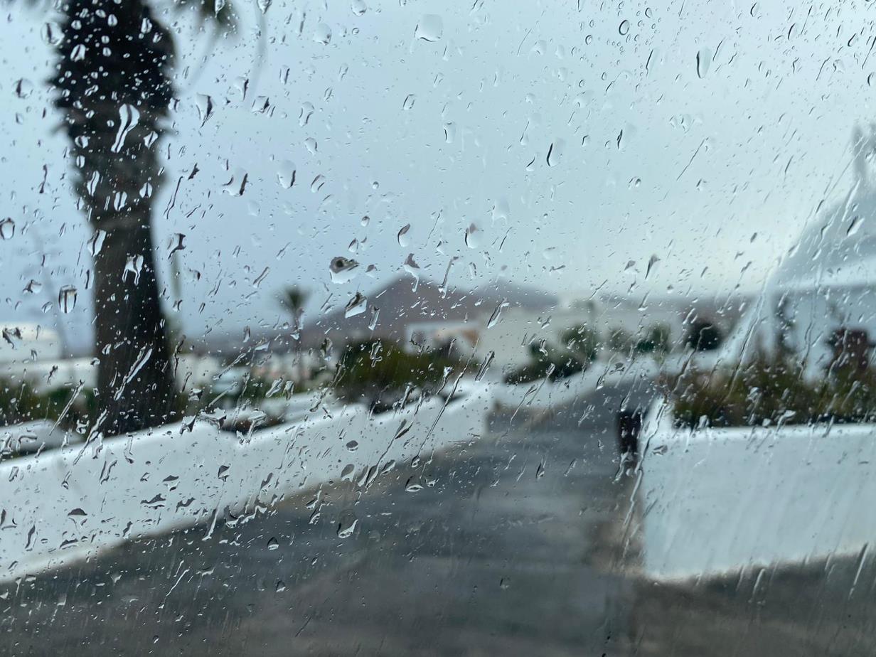 Imagen de lluvia en Lanzarote