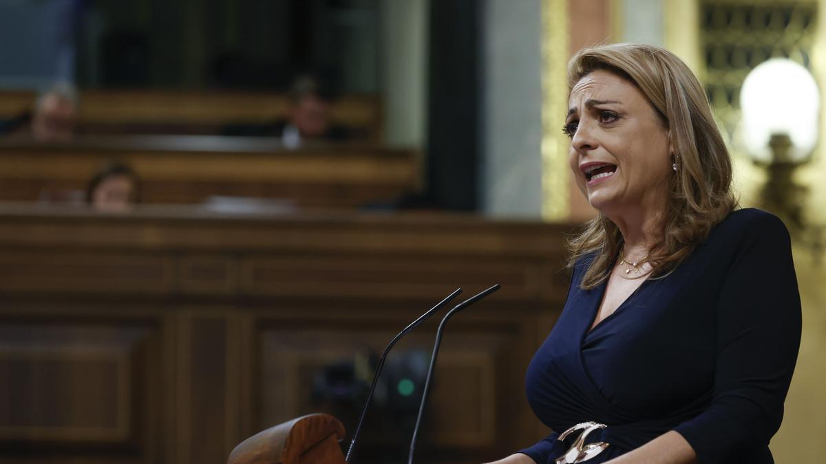 La portavoz de Coalición Canaria en el Congreso de los Diputados, Cristina Valido.