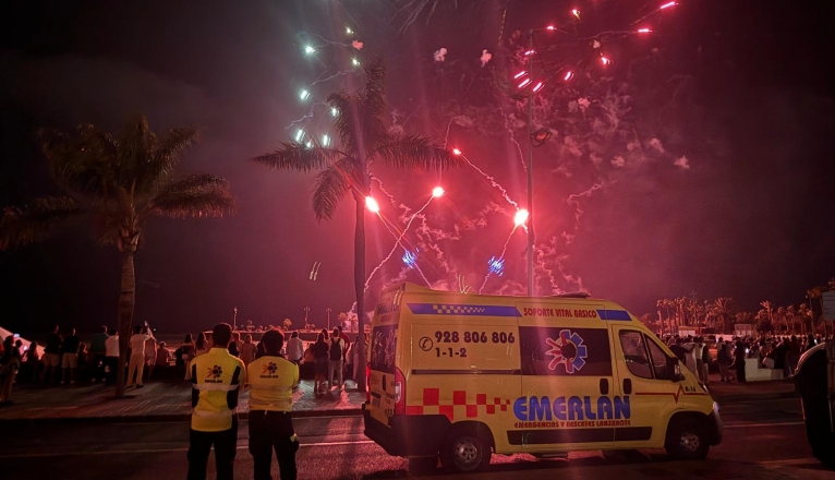 El dispositivo de Emerlan en las fiestas de San Ginés. 