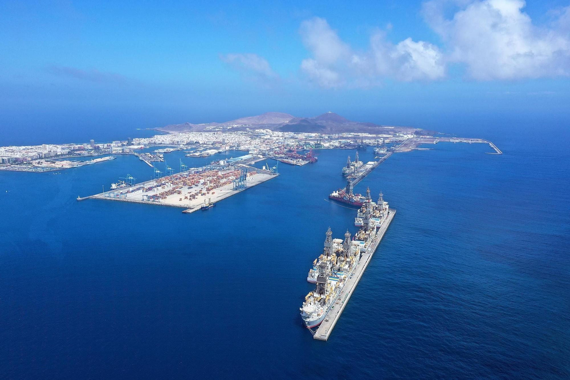 Imagen aérea del Puerto de La Luz en Las Palmas de Gran Canaria. Foto: La Provincia. 