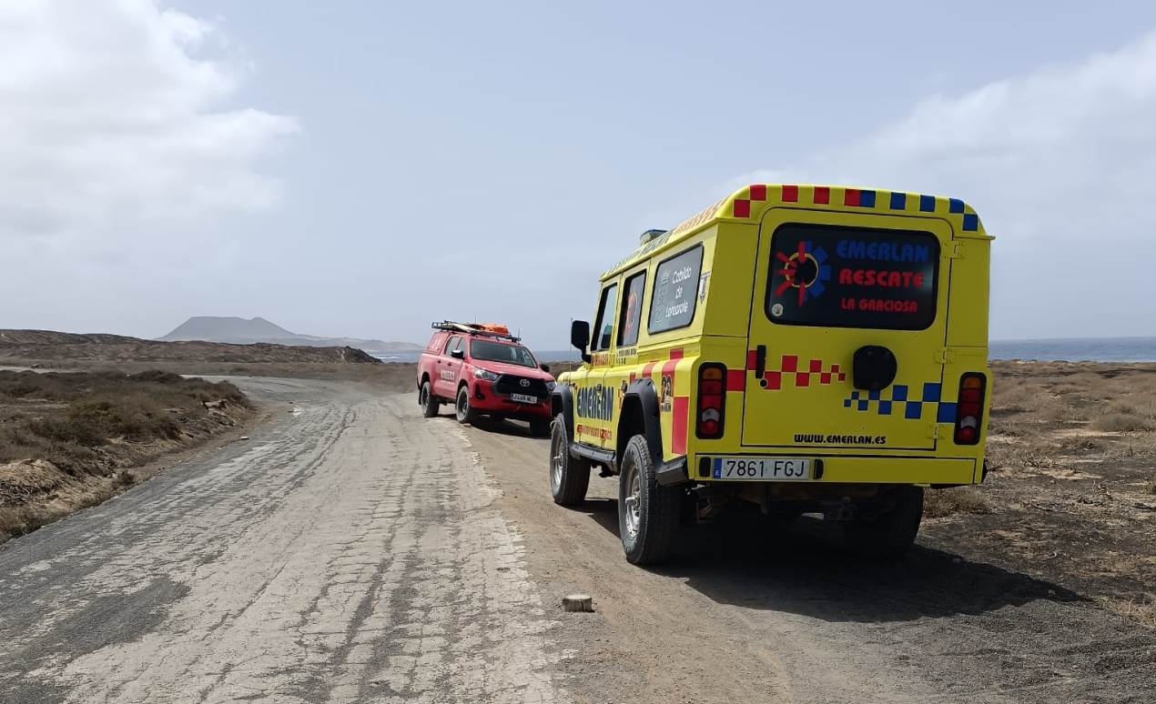 Bomberos y ambulancia de Emerlan