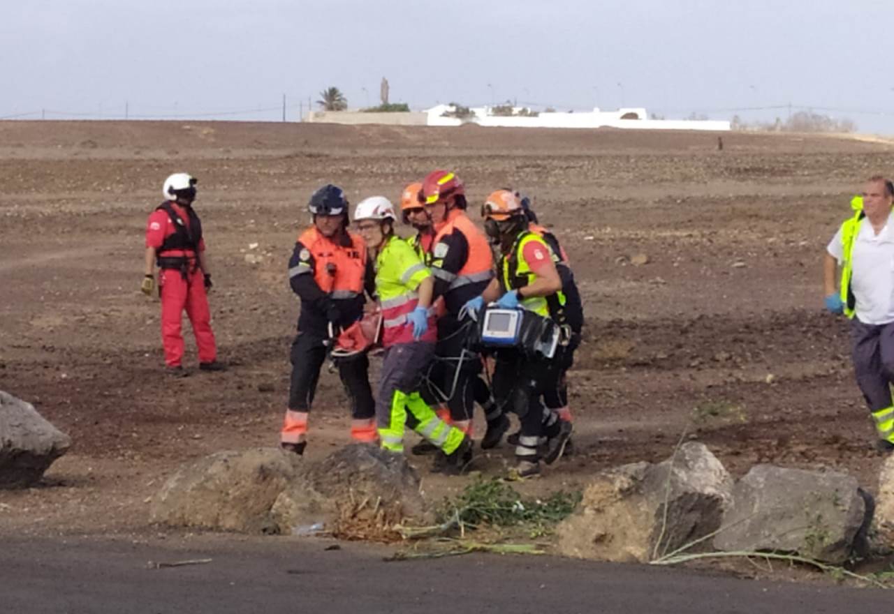 Grave un hombre tras caer en una obra abandonada de Pechiguera