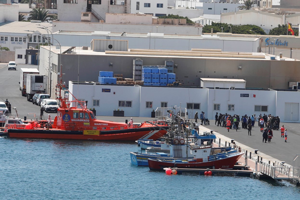 Llegada de migrantes a Puerto Naos (Fotos; Juan Mateos)