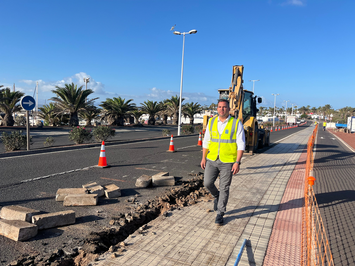 El vicepresidente en la obra de Playa Blanca