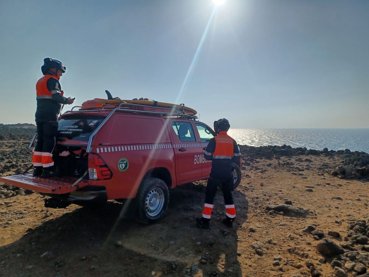 Rescate de una joven accidentada en Los Charcones