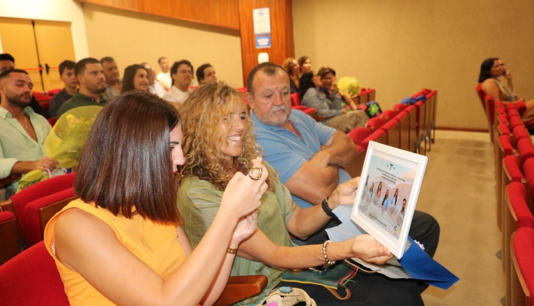 Momento del acto de homenaje