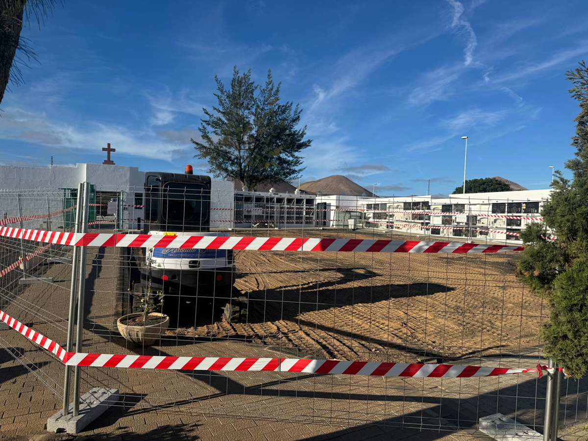 Lugar del cementerio donde se han llevado a cabo las exhumaciones