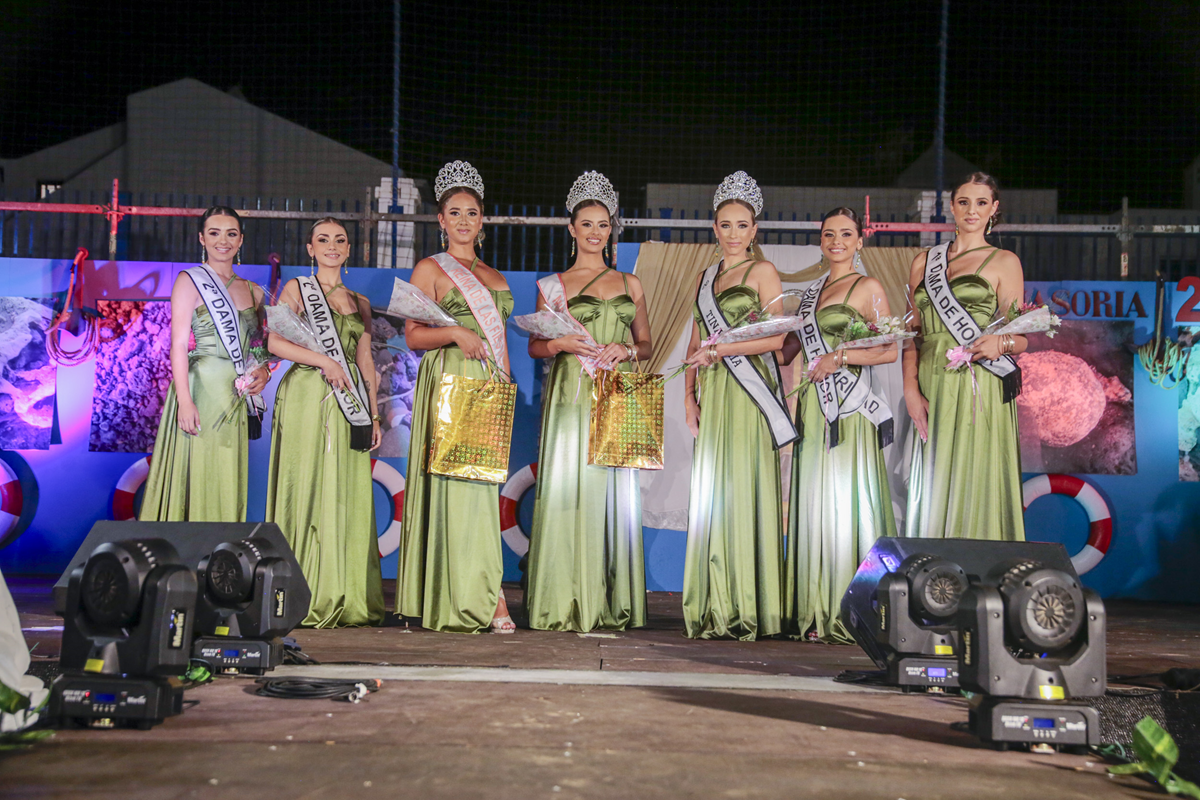 Galardonadas en la gala de Miss Tinasoria