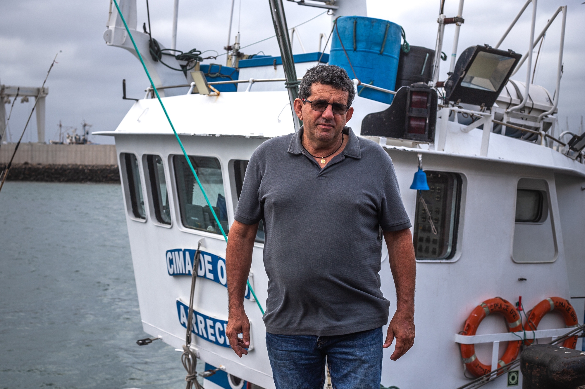 El patrón del atunero Cima de Oro, José Luis Guadalupe. Foto: Andrea Domínguez.