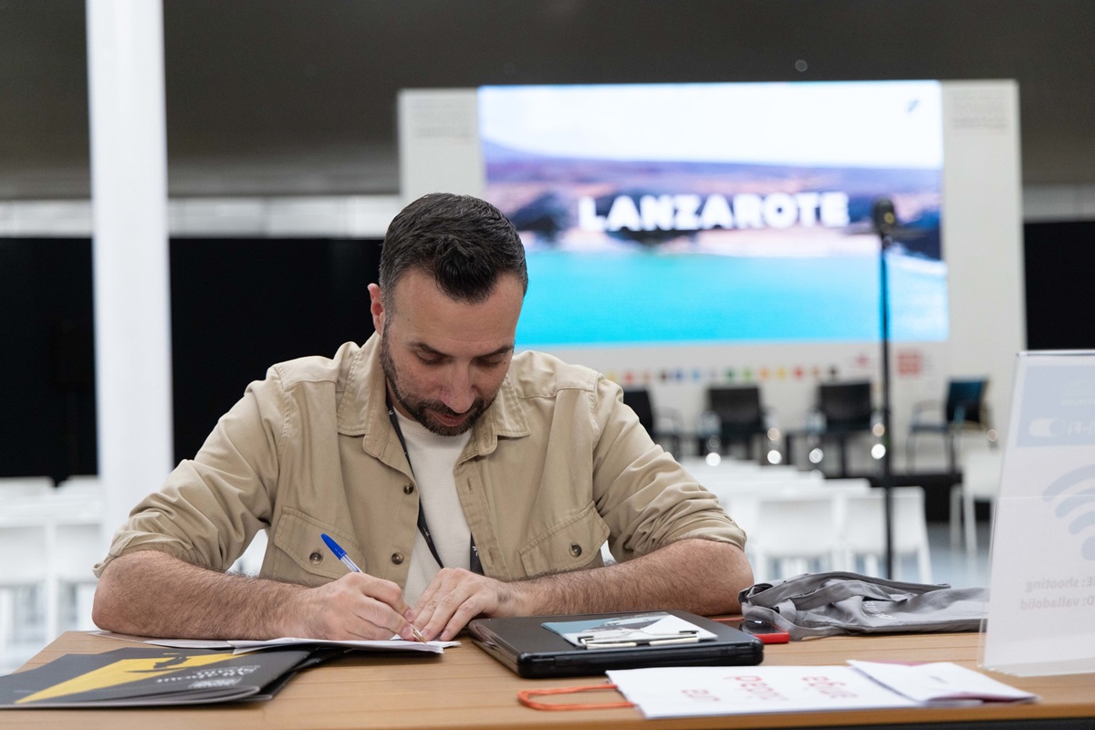 Puesto de Lanzarote en la edición anterior del evento. Cine.