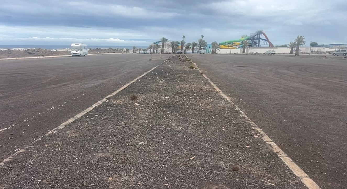 Solar de Costa Teguise donde se hacían las prácticas