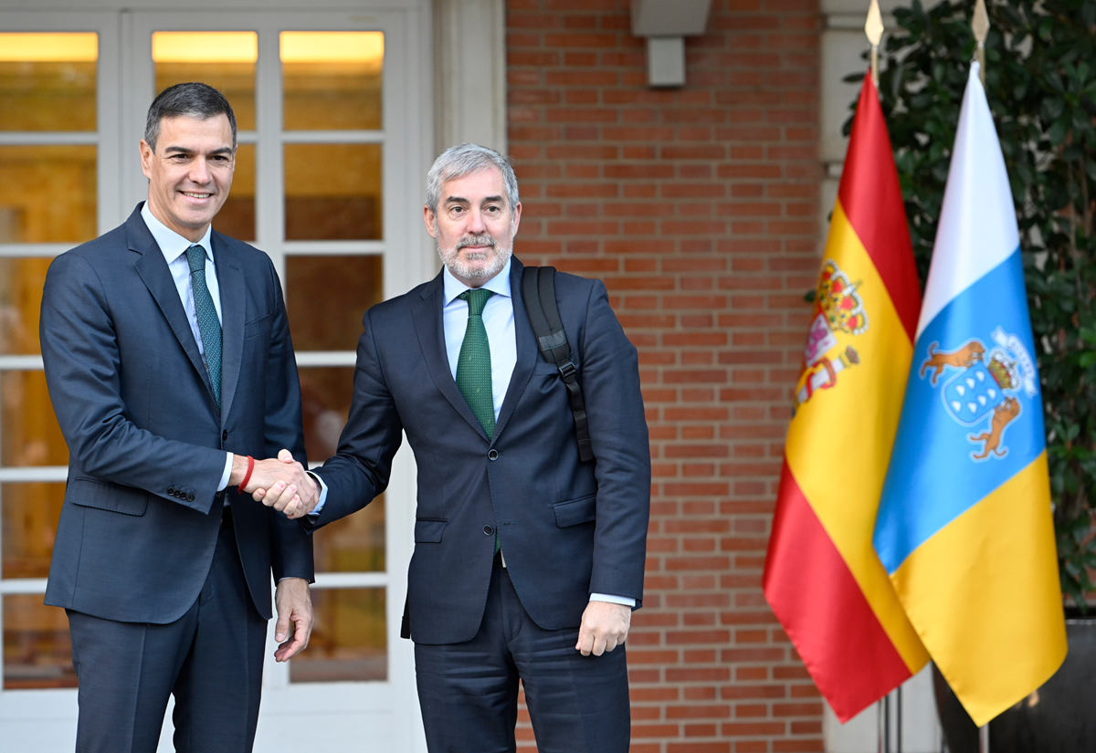 Encuentro entre Pedro Sánchez y Fernando Clavijo