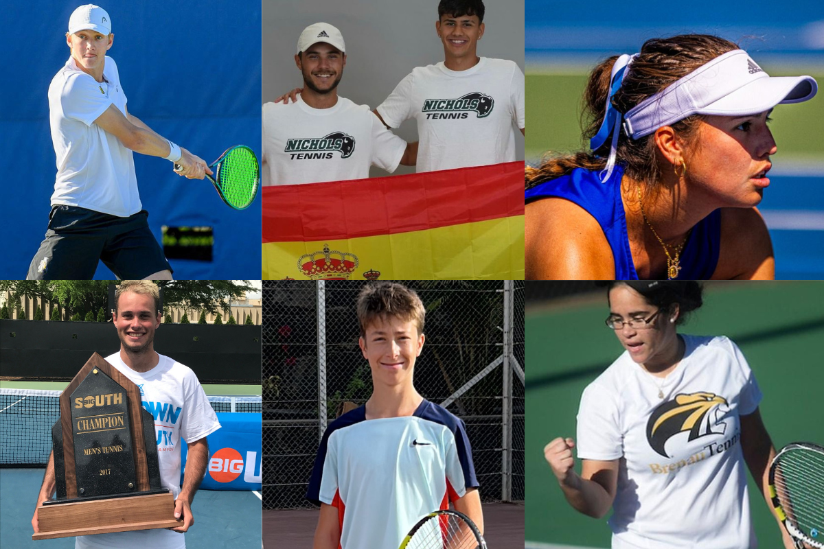 Jugadores lanzaroteños que entrenan al tenis y cursan estudios universitarios en Estados Unidos