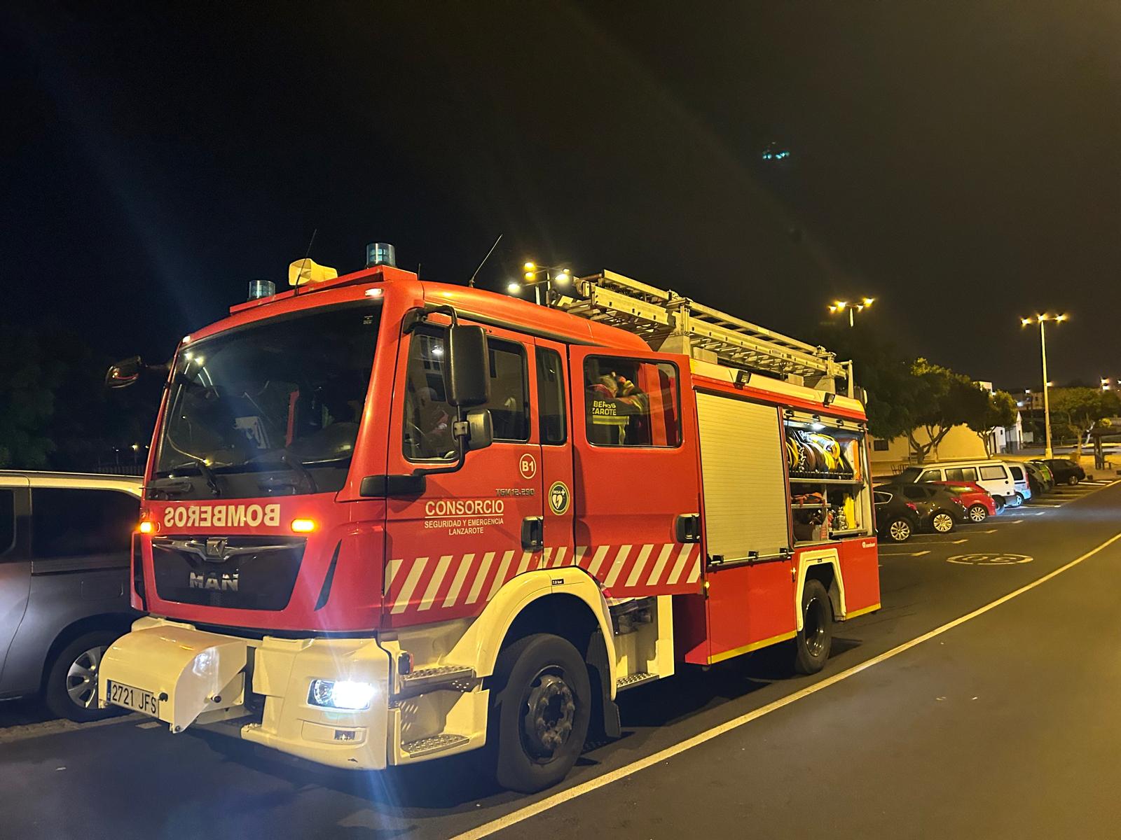 Camión de bomberos del Consorcio de Seguridad y Emergencias de Lanzarote.