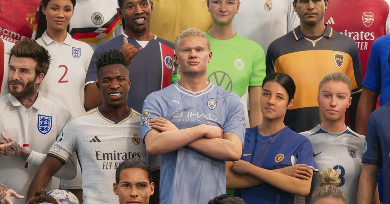 Jugadores de EA sports FC, (antiguo FIFA) desarrollado por Electronic Arts. Videojuegos