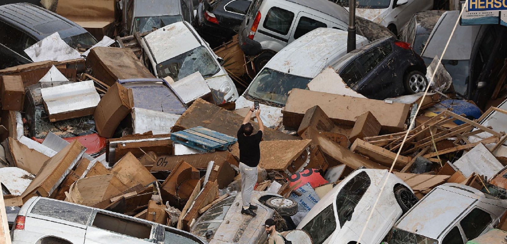 Los destrozos de la DANA a su paso por Valencia. Foto: RTVE.