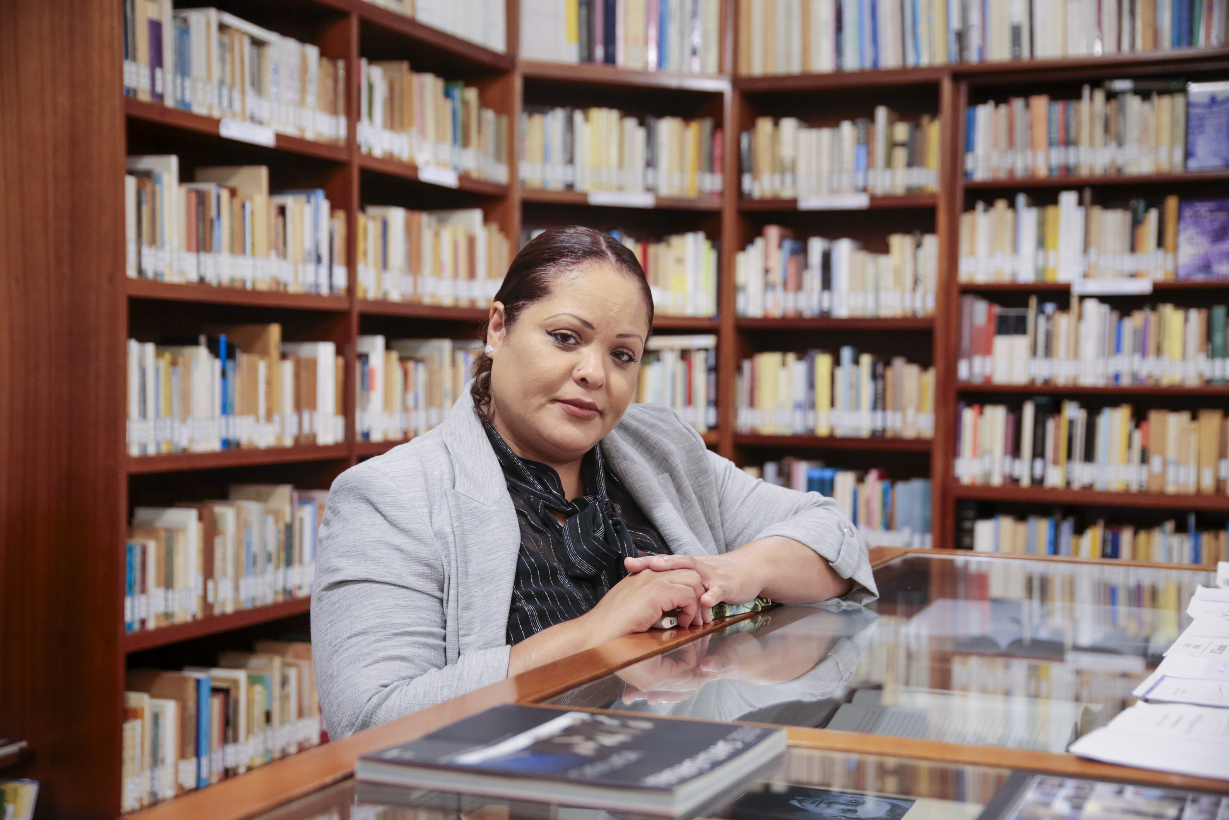 Kamila Ferreira durante la presentación de su libro en la Casa Museo José Saramago. Fotos: Juan Mateos