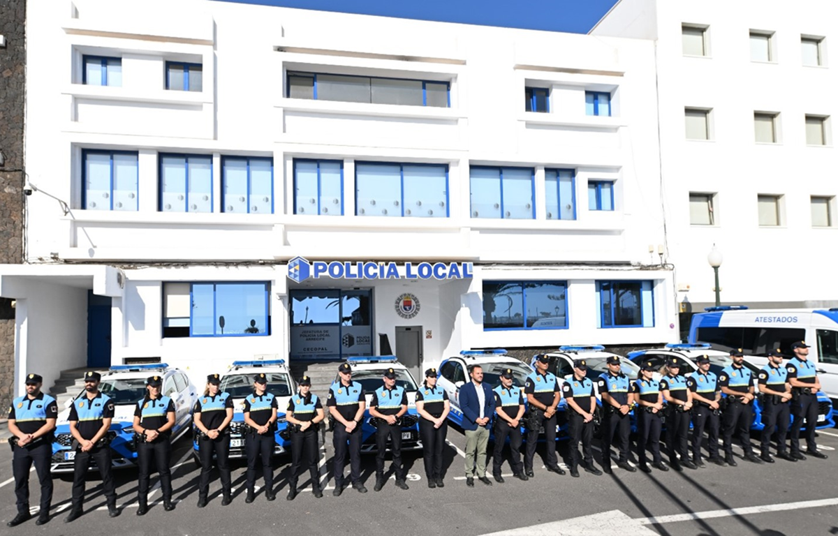 Los 12 agentes nuevos de la Policía Local de Arrecife