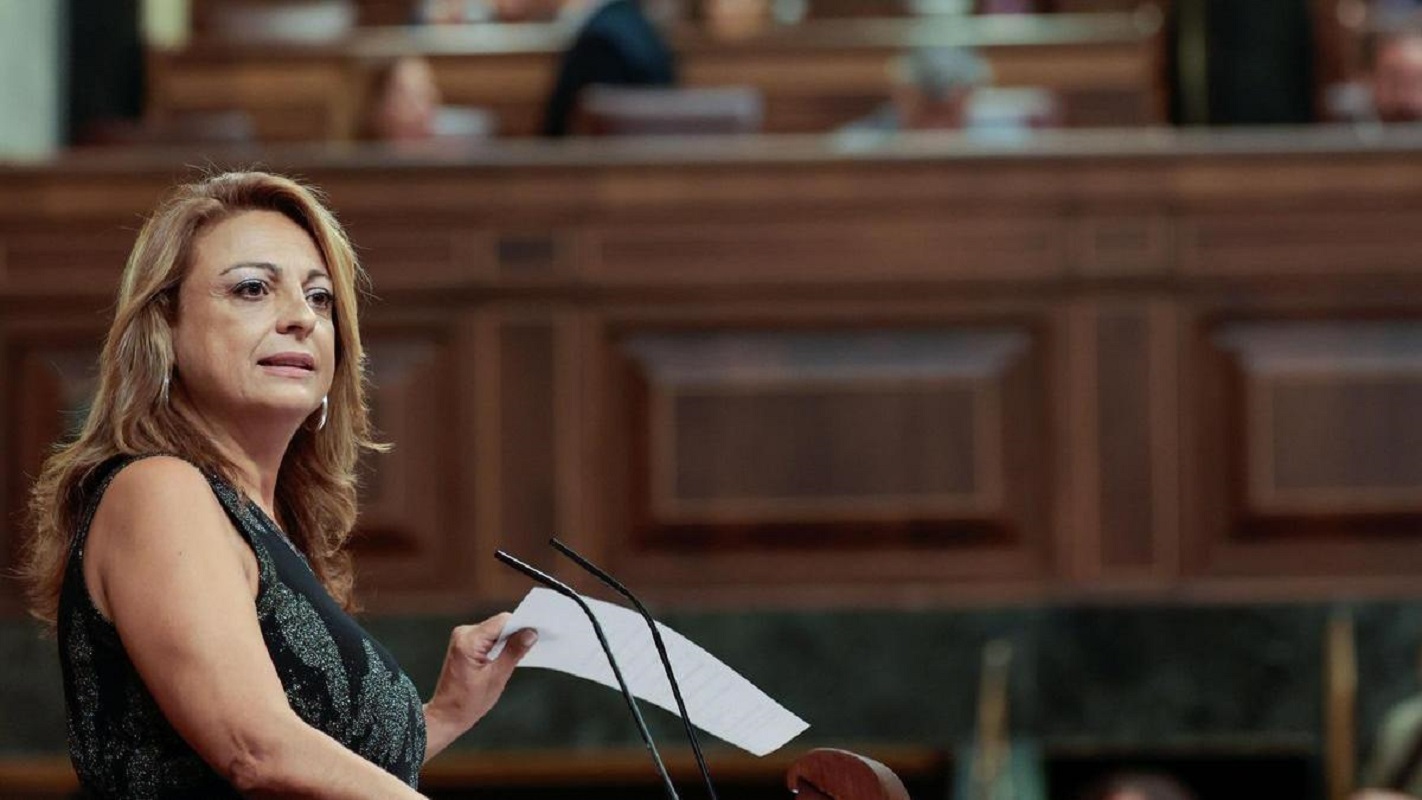 Cristina Valido durante su intervención en la Tribuna del Congreso de los Diputados.