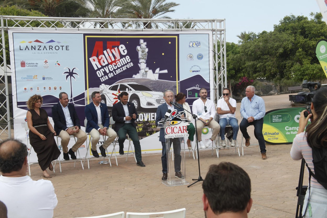 Presentación del Rallye Orvecame Isla de Lanzarote