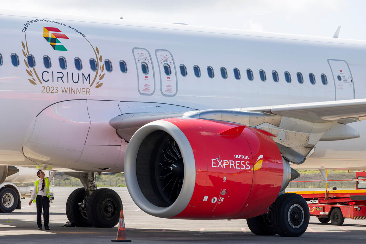 Avión de Iberia en Canarias