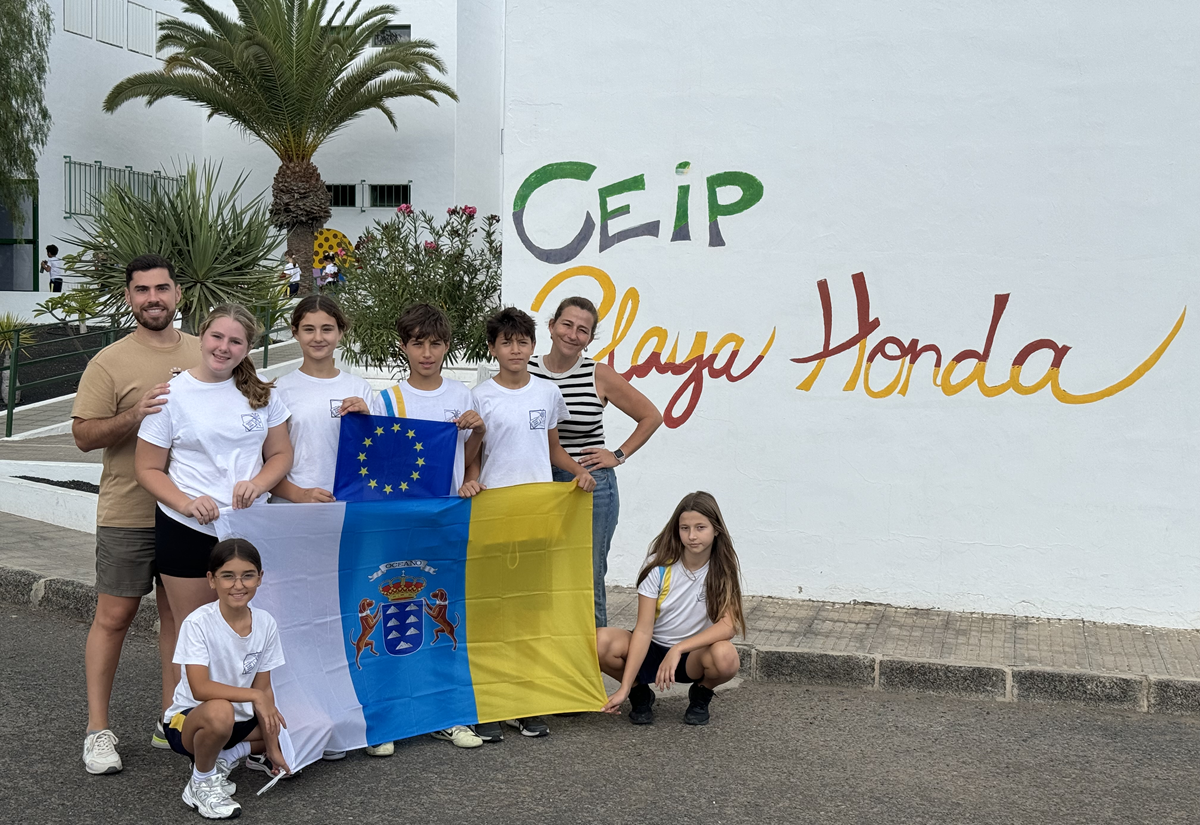 Alumnos del CEIP Playa Honda