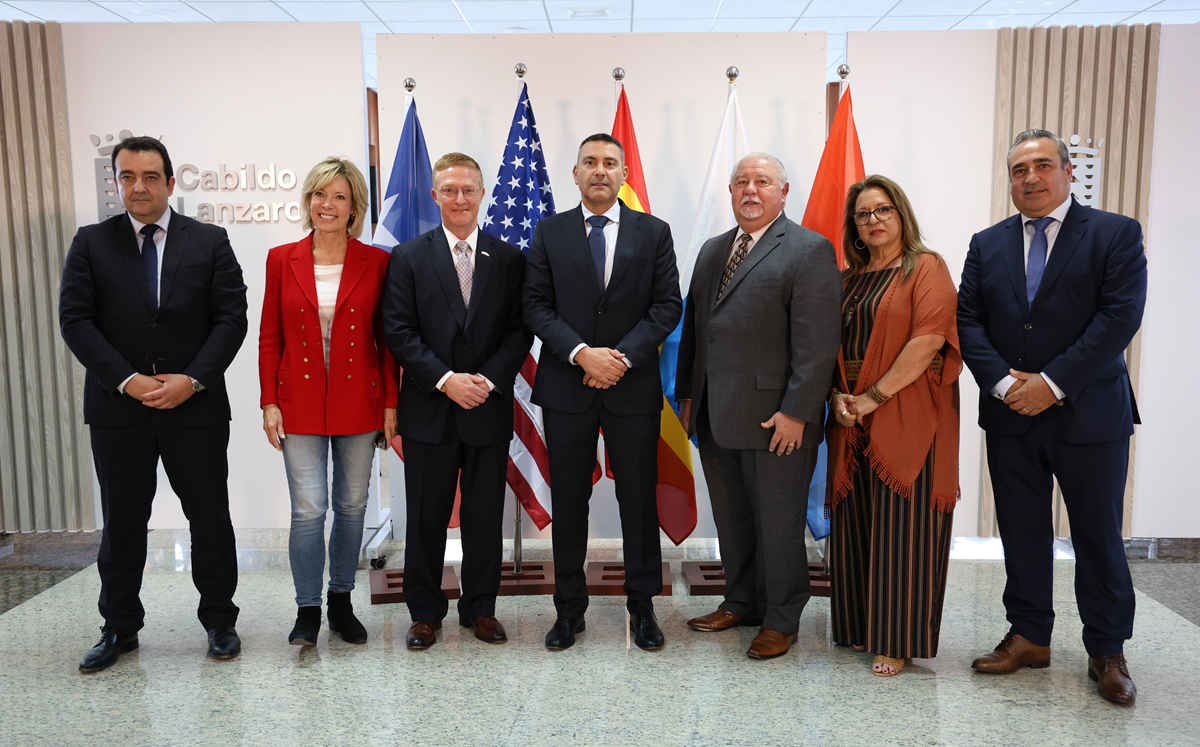 Delegación de estadounidenses de San Antonio de Texas en su visita a Lanzarote