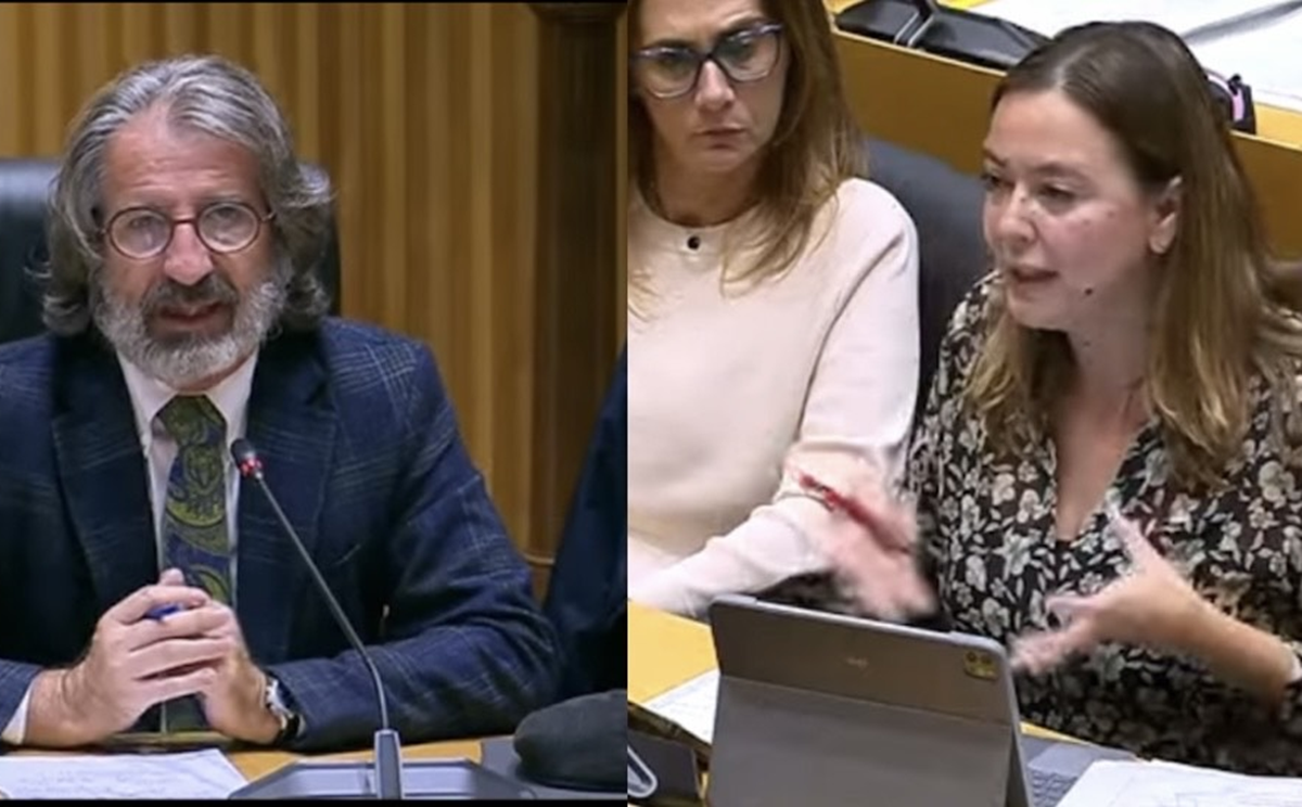 Luis Gortázar y Loli Corujo en el Congreso