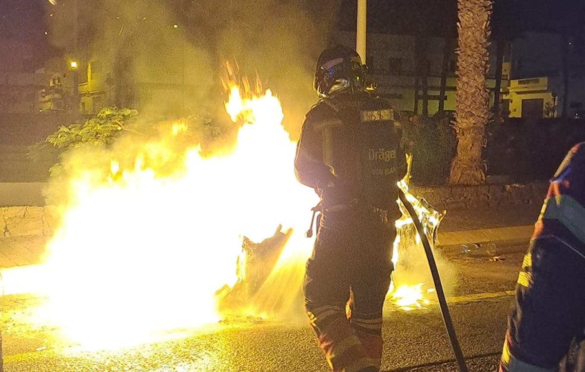 Imagen de los incendios registrados en Arrecife en las pasadas semanas