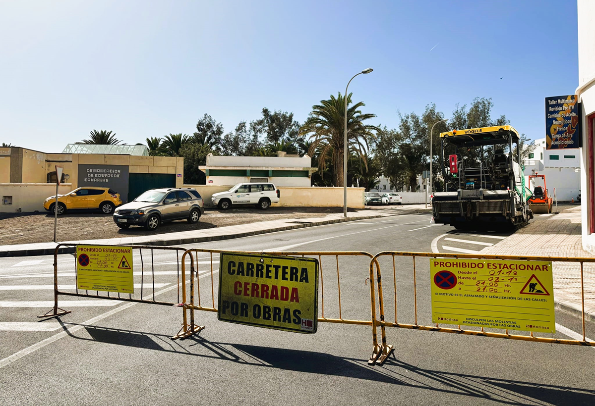 Una de las calles de Arrecife que se reasfaltará