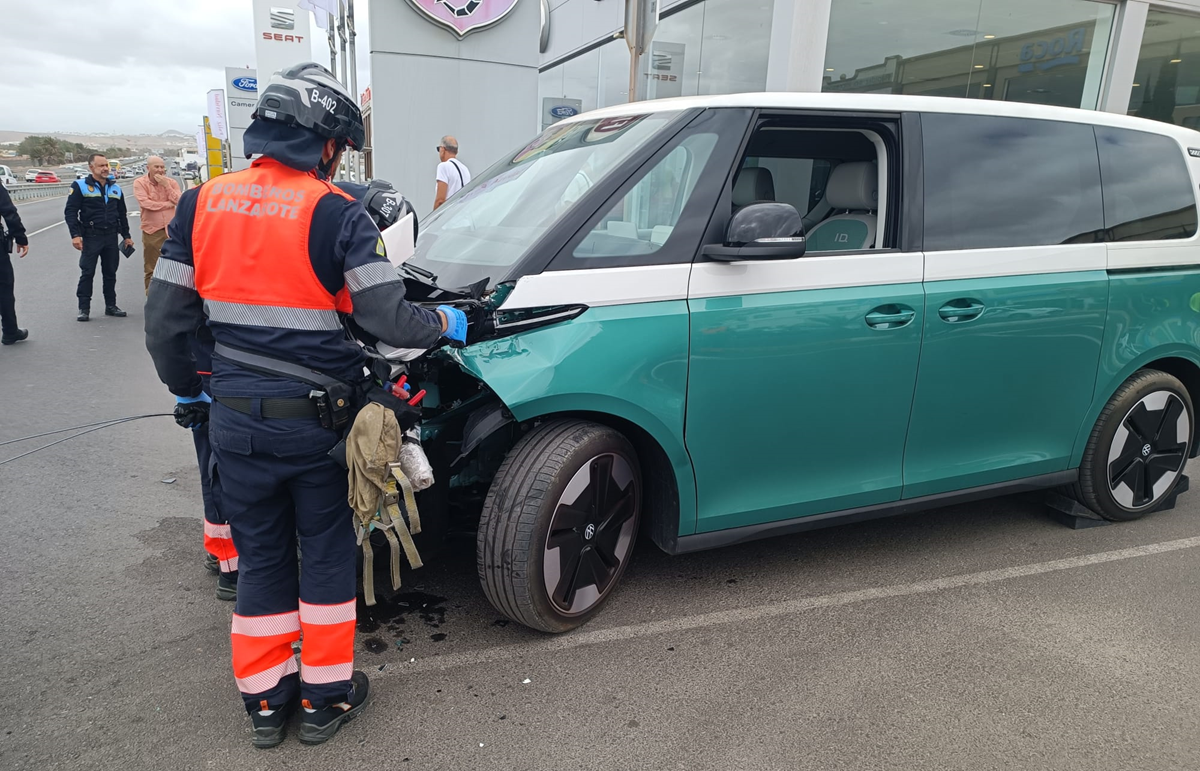 Estado del vehículo contra el que chocó la moto