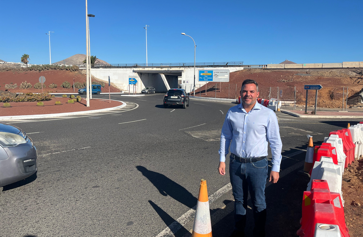 El vicepresidente en los viales anexos a la autovía