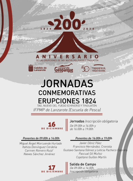 Jornadas Erupciones 1824 Geoparque