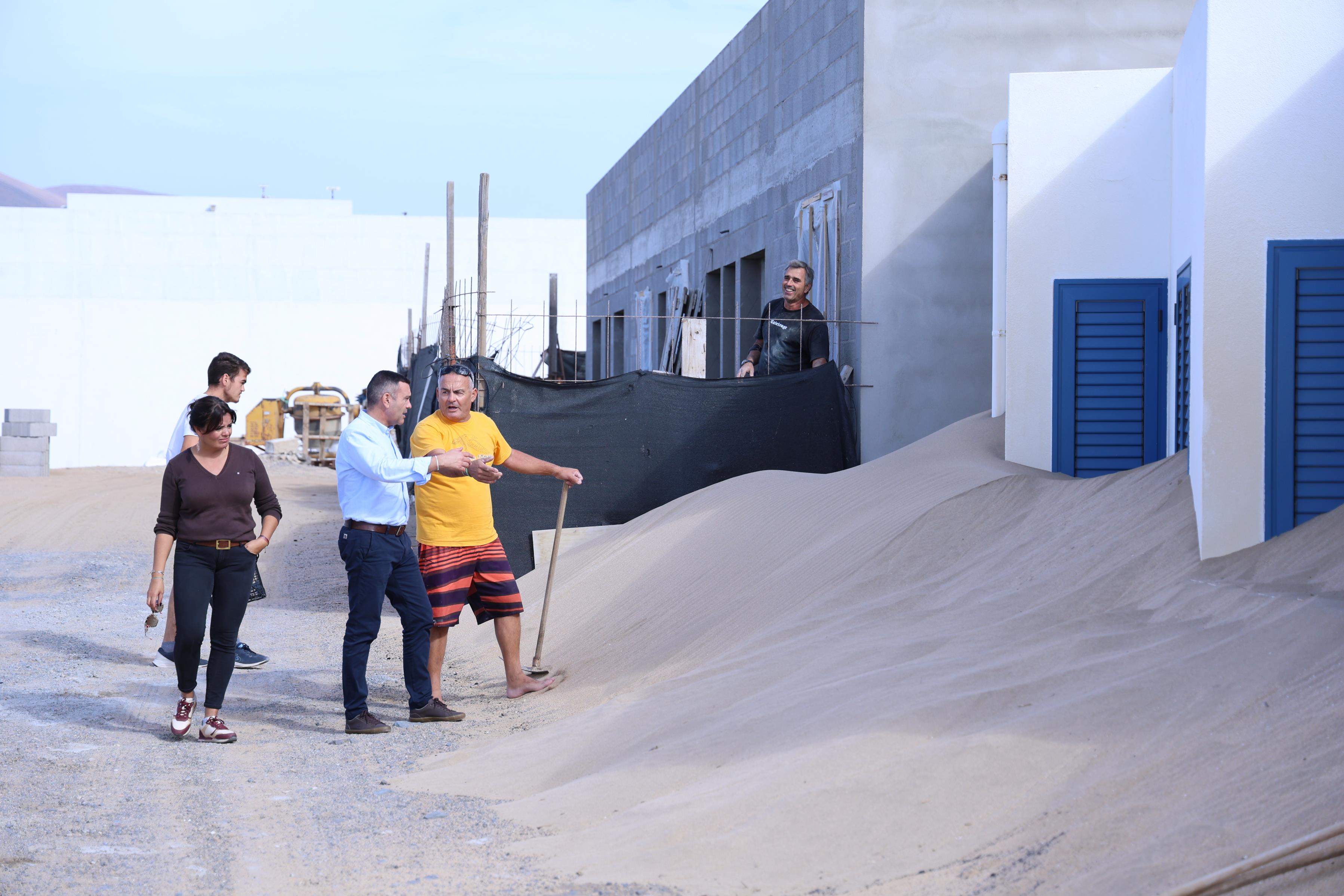 Visita del presidente a La Graciosa.