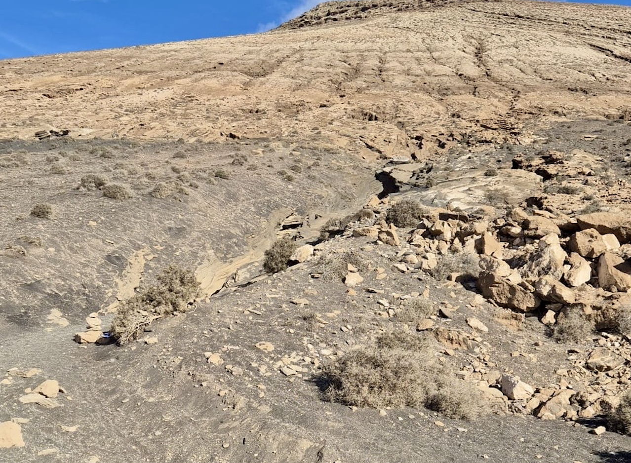 La zona de Las Grietas en Tías. 