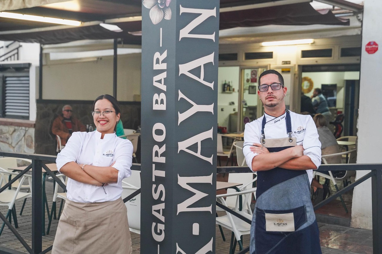 Reynali Bicaldo y Daniel Carballo en su restaurante