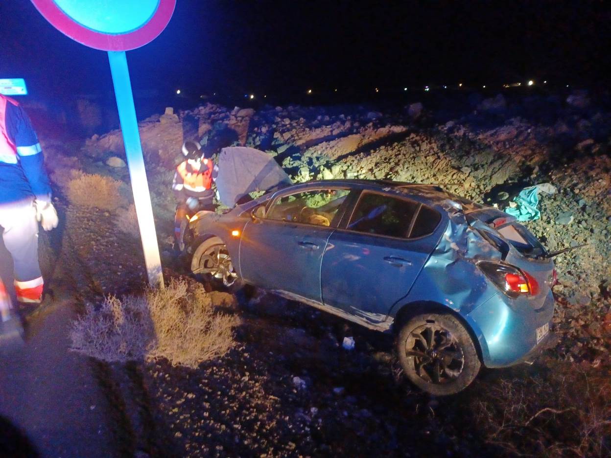 Accidente de tráfico en Yaiza