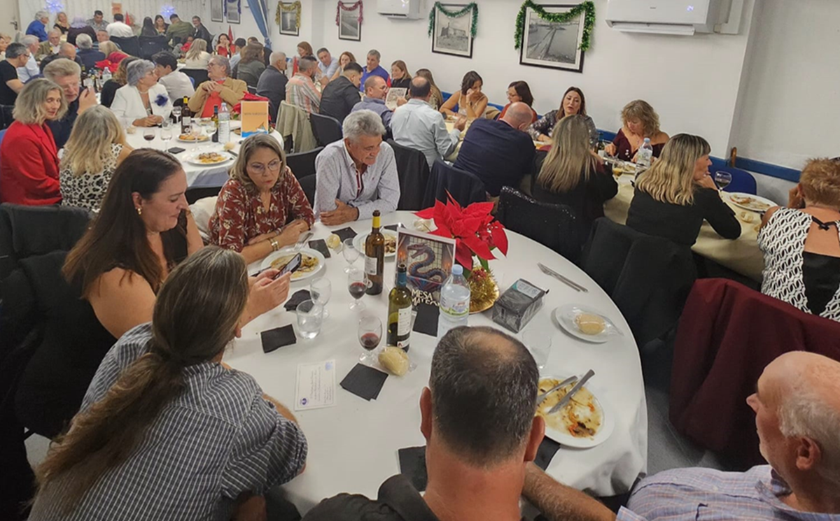 Momento de la cena celebrada en los salones de la Casa del Miedo