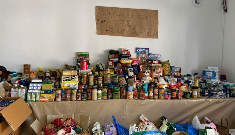 Alimentos recogidos por el Colegio Arenas Internacional