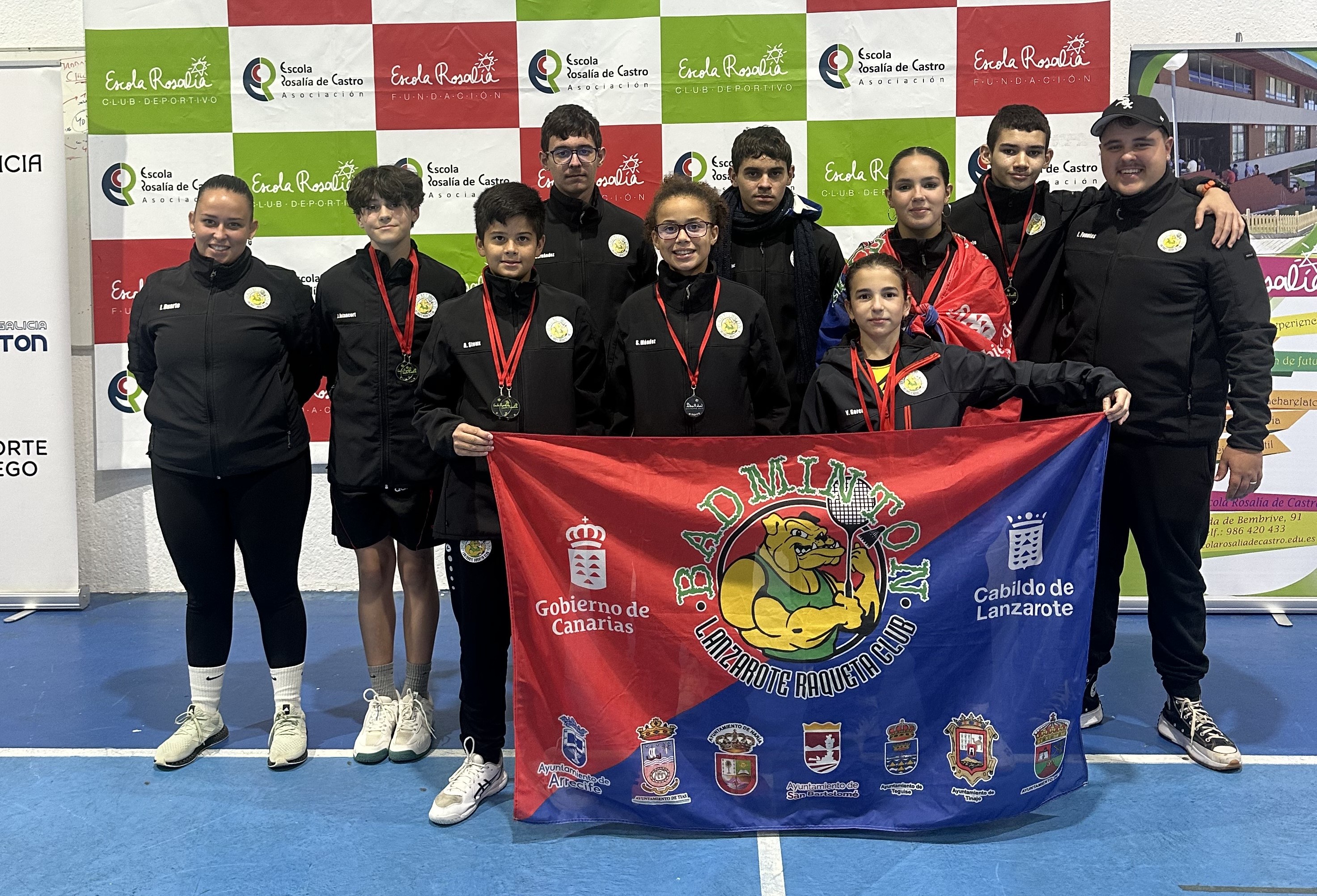 Lanzarote Raqueta Club vuelve de Galicia con medallas 